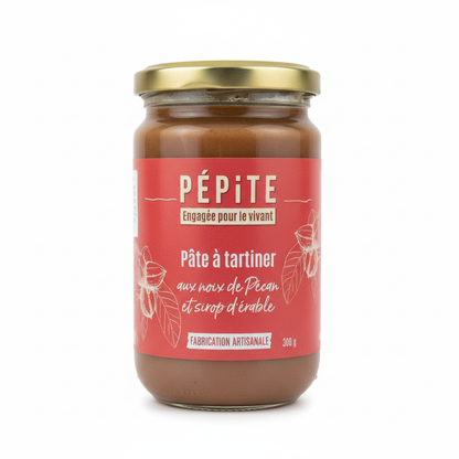 Pépite -- EOL Pâte à tartiner aux noix de pécan et sirop d'érable bio - 300 g