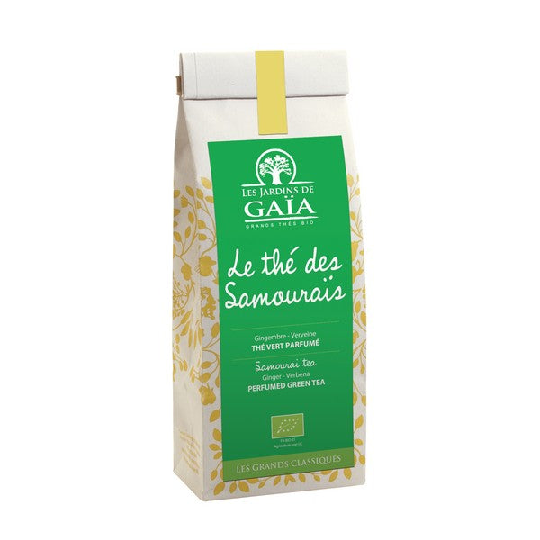 Jardins De Gaïa -- Thé vert bio des samouraï (gingembre verveine) - 100 g